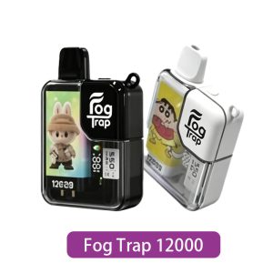 【Fog Trap】12000口一次性電子煙|LABUBU×蠟筆小新|產品主圖|台灣現貨