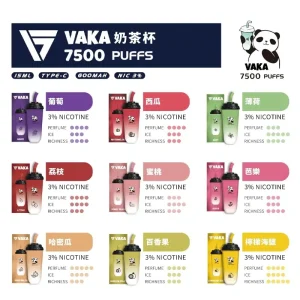 【VAKA】7500口一次性電子煙｜15ml 可充電｜產品圖2｜台灣現貨